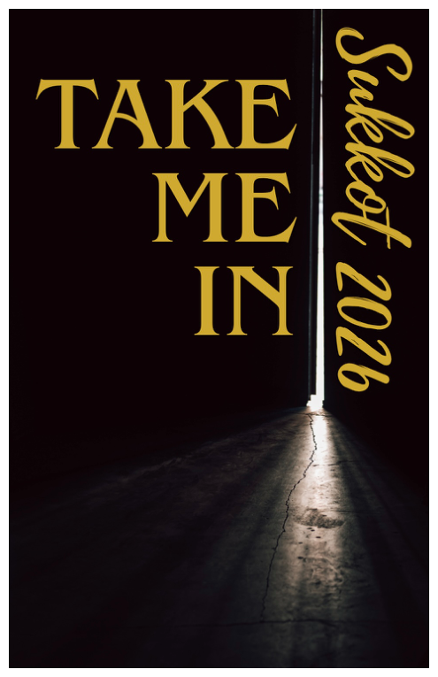 Take Me In, Sukkot 2026 devotional cover