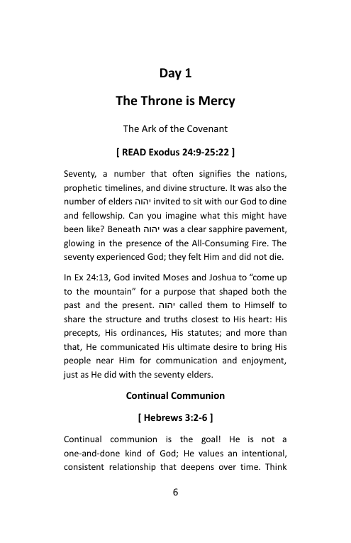 Take Me In, Day 1: The Throne is Mercy, booklet page 8
