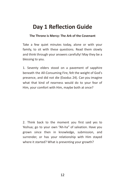 Take Me In, Day 1: The Throne is Mercy, booklet page 14