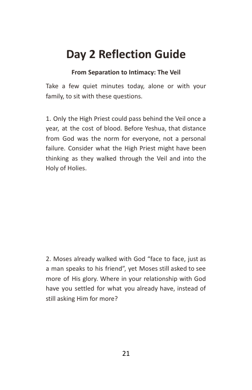 Take Me In, Day 2: From Separation to Intimacy, booklet page 23