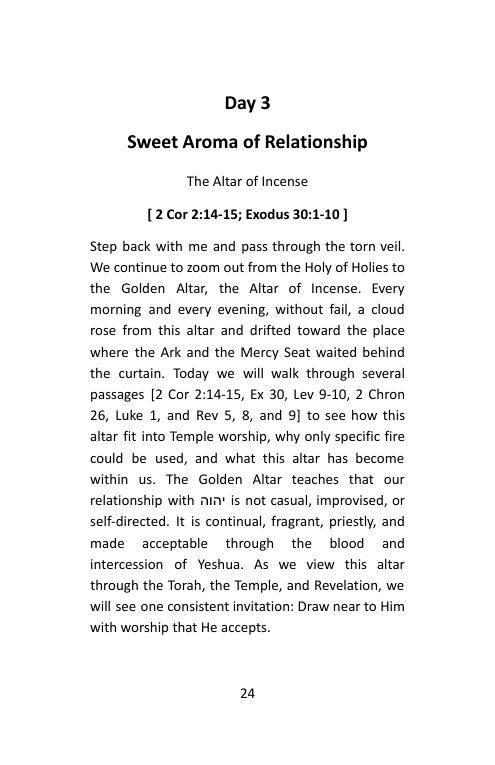 Take Me In, Day 3: Sweet Aroma of Relationship, booklet page 26
