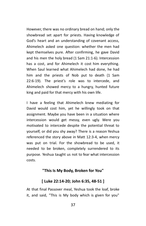 Take Me In, Day 4: The Bread of Life, booklet page 39
