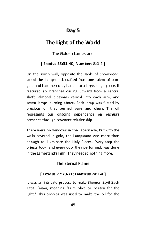 Take Me In, Day 5: The Light of the World, booklet page 47