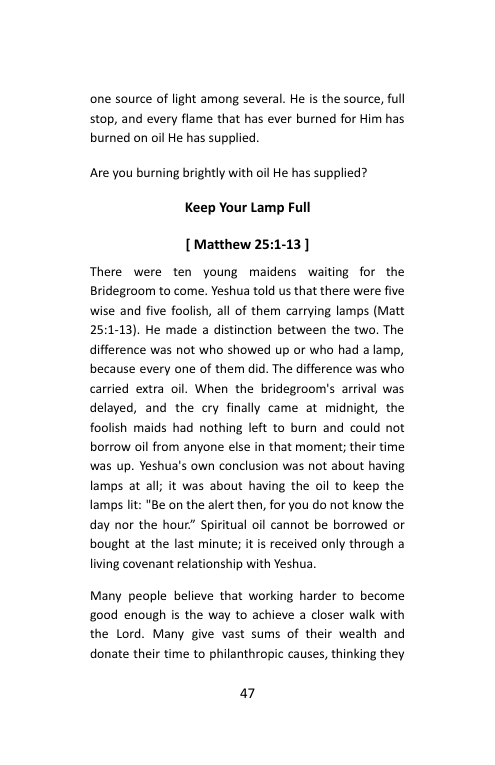 Take Me In, Day 5: The Light of the World, booklet page 49