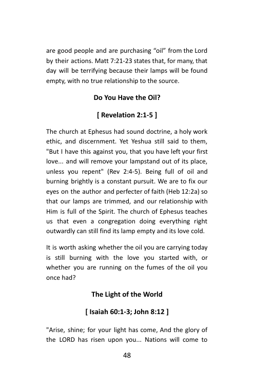 Take Me In, Day 5: The Light of the World, booklet page 50