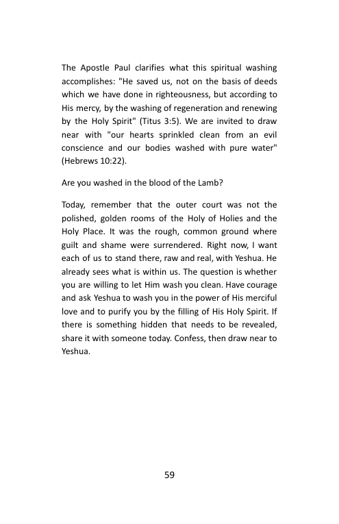 Take Me In, Day 6: Immersed Inside and Out, booklet page 61