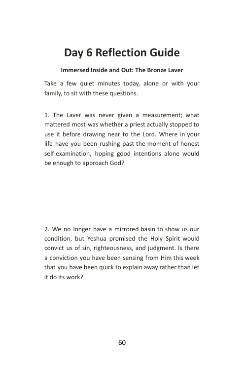 Take Me In, Day 6: Immersed Inside and Out, booklet page 62
