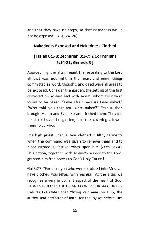 Take Me In, Day 7: The Altar of Relationship, booklet page 67