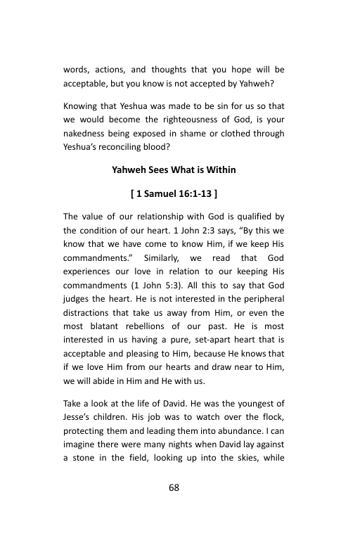 Take Me In, Day 7: The Altar of Relationship, booklet page 70